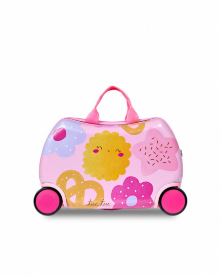 Maleta infantil rosa niña Happy Cookies