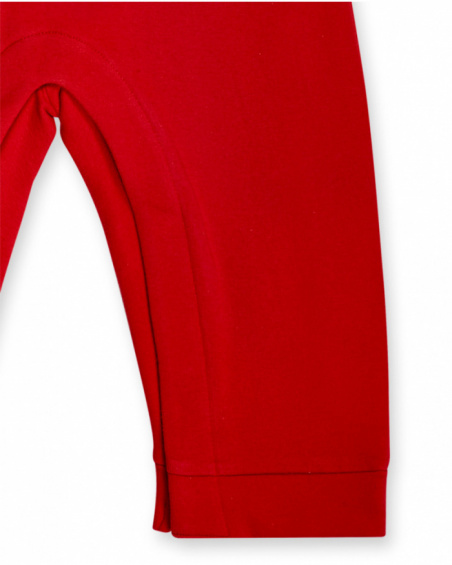 Barboteuse peluche rouge garçon P'tit Zoo Barboteuse peluche rouge garçon P'tit Zoo