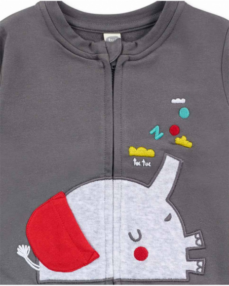 Ensemble peluche point rouge garçon P'tit Zoo Ensemble peluche point rouge garçon P'tit Zoo