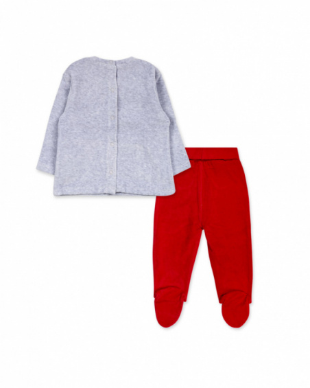 Ensemble tulle rouge garçon P'tit Zoo Ensemble tulle rouge garçon P'tit Zoo