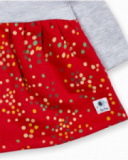 Robe peluche rouge pour fille P'tit Zoo Robe peluche rouge pour fille P'tit Zoo