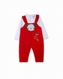 Barboteuse tricot peluche rouge pour fille P'tit Zoo Barboteuse tricot peluche rouge pour fille P'tit Zoo