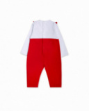 Barboteuse tricot peluche rouge pour fille P'tit Zoo Barboteuse tricot peluche rouge pour fille P'tit Zoo