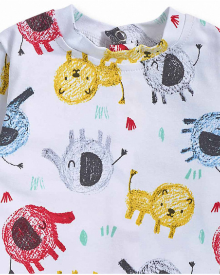 Ensemble tricot gris fille P'tit Zoo