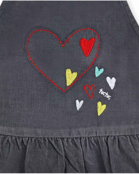 Ensemble tricot gris fille P'tit Zoo