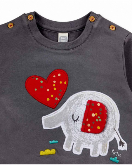 Ensemble peluche rouge pour fille P'tit Zoo Ensemble peluche rouge pour fille P'tit Zoo