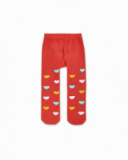 Collants rouges pour fille P'tit Zoo Collants rouges pour fille P'tit Zoo