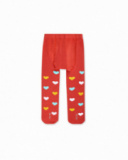 Collants rouges pour fille P'tit Zoo Collants rouges pour fille P'tit Zoo
