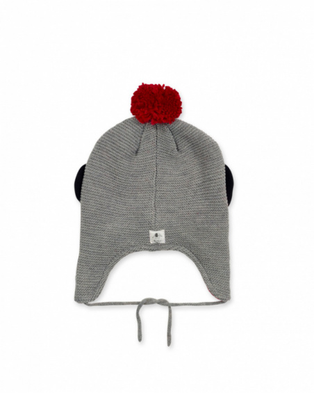 Bonnet tricot garçon P'tit Zoo gris Bonnet tricot garçon P'tit Zoo gris