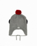 Bonnet tricot garçon P'tit Zoo gris Bonnet tricot garçon P'tit Zoo gris