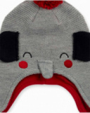 Bonnet tricot garçon P'tit Zoo gris Bonnet tricot garçon P'tit Zoo gris