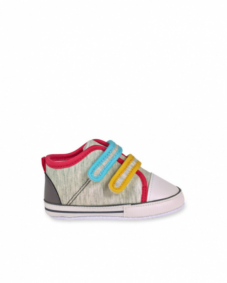 Chaussures plates grises garçon P'tit Zoo Chaussures plates grises garçon P'tit Zoo