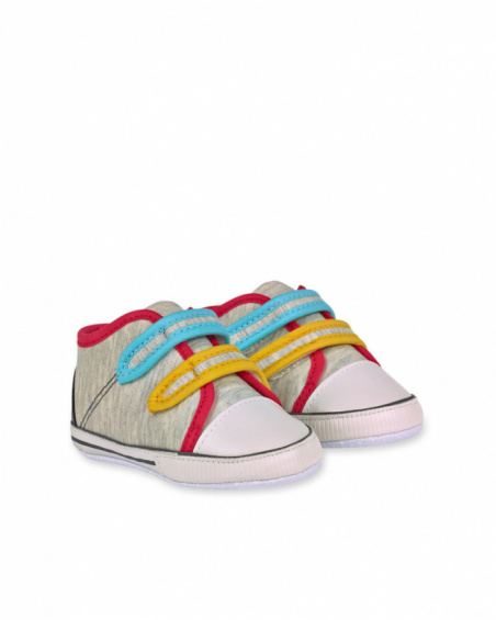 Chaussures plates grises garçon P'tit Zoo Chaussures plates grises garçon P'tit Zoo