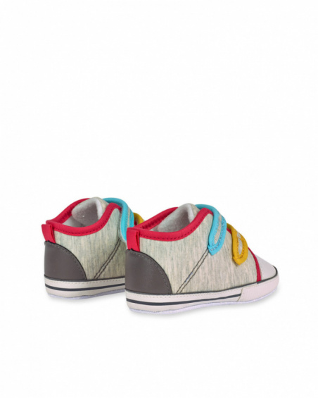 Chaussures plates grises garçon P'tit Zoo Chaussures plates grises garçon P'tit Zoo