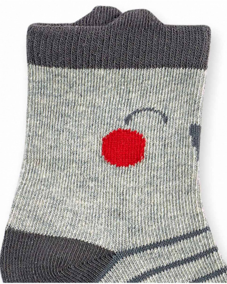 Lot de 3 chaussettes colorées pour garçon P'tit Zoo Lot de 3 chaussettes colorées pour garçon P'tit Zoo