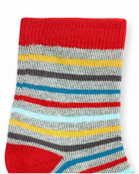 Lot de 3 chaussettes colorées pour garçon P'tit Zoo Lot de 3 chaussettes colorées pour garçon P'tit Zoo
