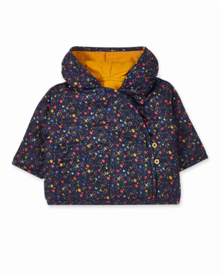 Parka réversible jaune fille Pugs Life Parka réversible jaune fille Pugs Life