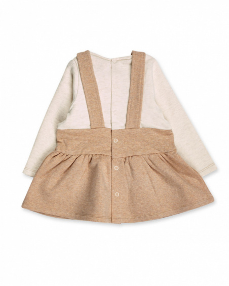 Robe en maille beige fille Pugs Life Robe en maille beige fille Pugs Life
