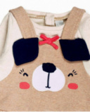 Robe en maille beige fille Pugs Life Robe en maille beige fille Pugs Life