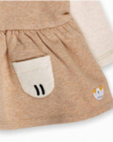Robe en maille beige fille Pugs Life Robe en maille beige fille Pugs Life