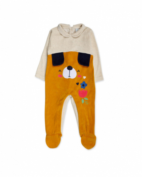 Barboteuse tulle jaune fille Pugs Life Barboteuse tulle jaune fille Pugs Life