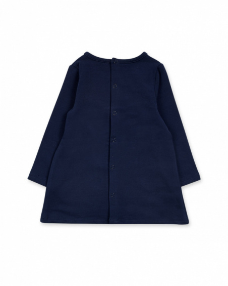 Robe en peluche bleue pour fille Pugs Life Robe en peluche bleue pour fille Pugs Life