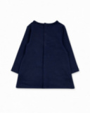 Robe en peluche bleue pour fille Pugs Life Robe en peluche bleue pour fille Pugs Life