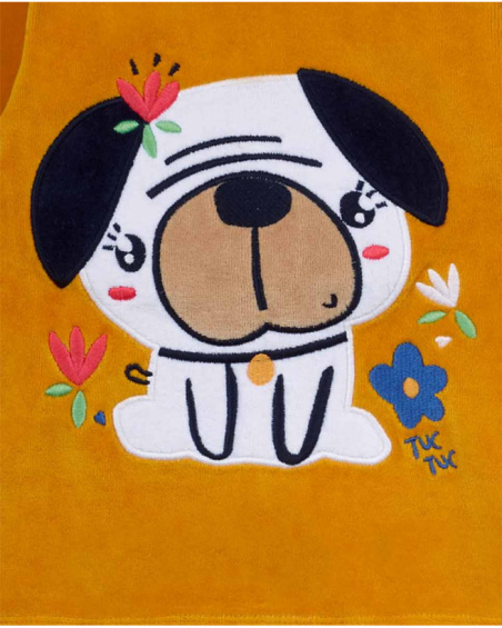 Ensemble tulle jaune fille Pugs Life