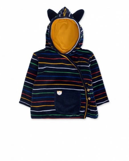 Parka bleue garçon Pugs Life Parka bleue garçon Pugs Life