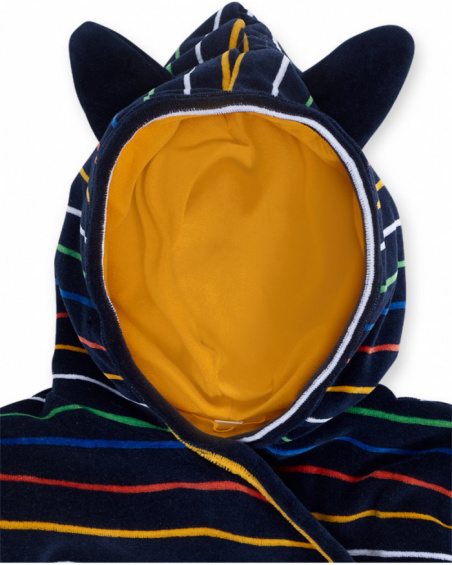 Parka bleue garçon Pugs Life Parka bleue garçon Pugs Life
