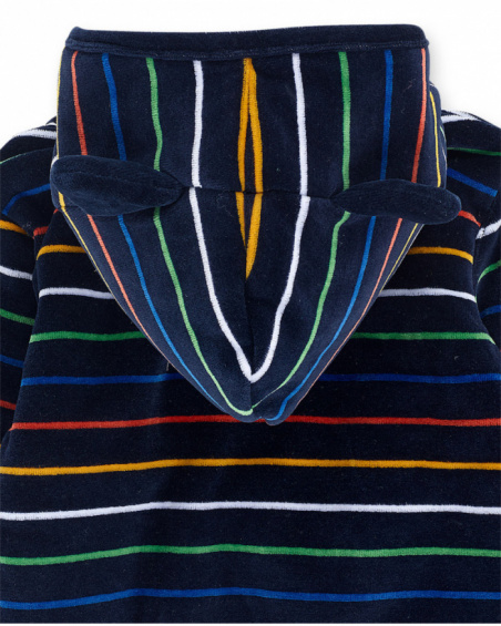 Parka bleue garçon Pugs Life Parka bleue garçon Pugs Life