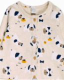 Barboteuse tricot beige garçon Pugs Life Barboteuse tricot beige garçon Pugs Life