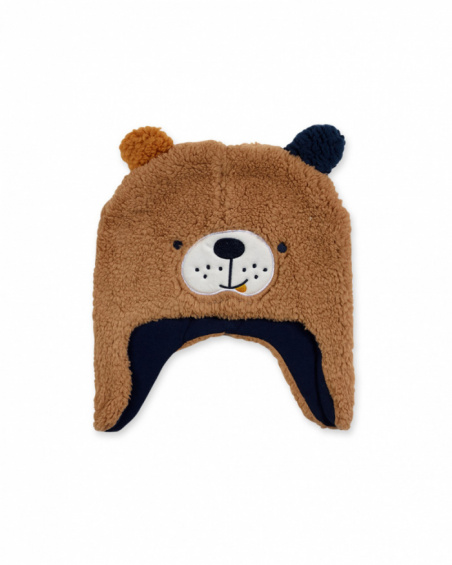 Bonnet Pugs Life tricot beige pour garçon Bonnet Pugs Life tricot beige pour garçon
