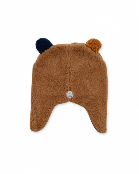 Bonnet Pugs Life tricot beige pour garçon Bonnet Pugs Life tricot beige pour garçon