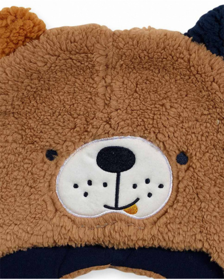 Bonnet Pugs Life tricot beige pour garçon Bonnet Pugs Life tricot beige pour garçon