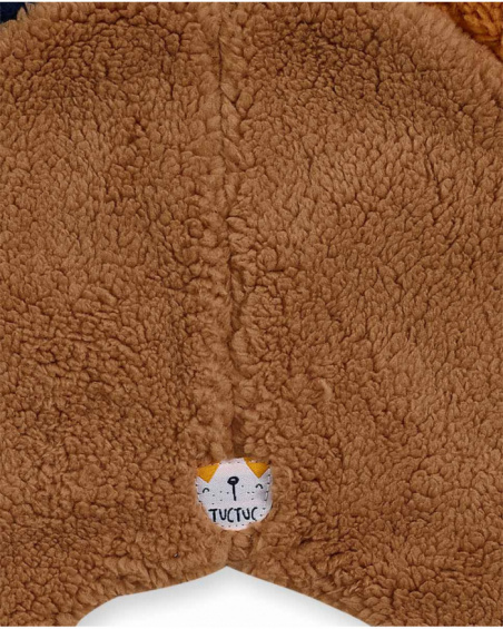 Bonnet Pugs Life tricot beige pour garçon Bonnet Pugs Life tricot beige pour garçon