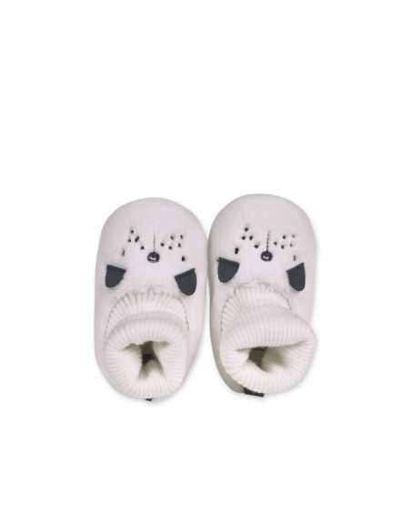 Bottes fourrées beiges pour garçon Pugs Life
