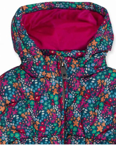 Parka matelassée rose pour fille Treking Time