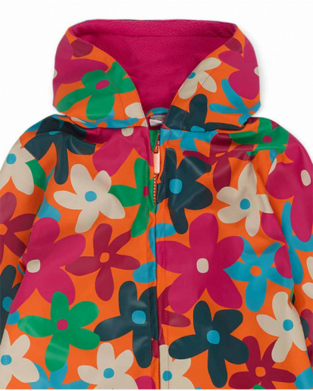 Trench orange fille Treking Time Trench orange fille Treking Time
