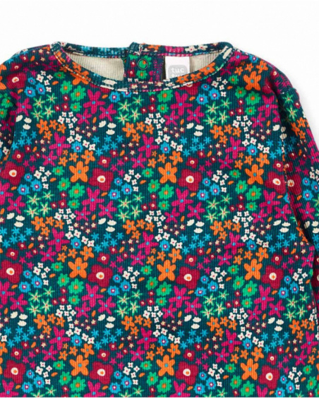 Ensemble sergé tricoté rose pour fille Trecking Time Ensemble sergé tricoté rose pour fille Trecking Time