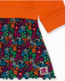 Robe en peluche orange pour fille Trecking Time Robe en peluche orange pour fille Trecking Time