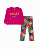 Ensemble peluche rose fille Trecking Time Ensemble peluche rose fille Trecking Time