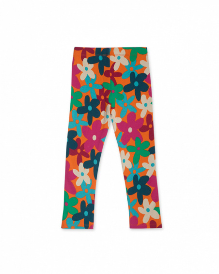 Legging peluche orange fille Trecking Time Legging peluche orange fille Trecking Time
