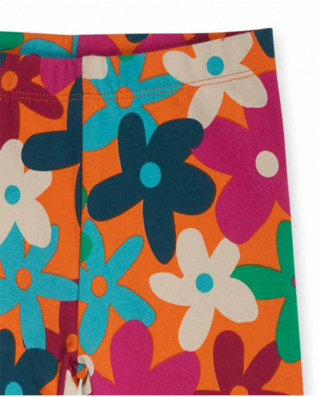 Legging peluche orange fille Trecking Time Legging peluche orange fille Trecking Time