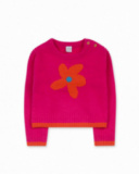 Pull en maille beige pour fille Trecking Time Pull en maille beige pour fille Trecking Time
