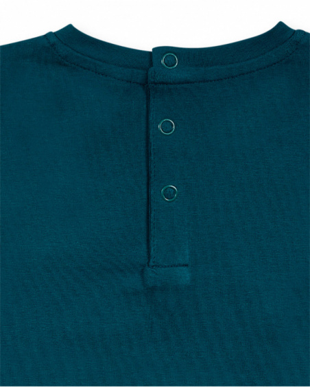 T-shirt vert en maille pour fille Trecking Time T-shirt vert en maille pour fille Trecking Time