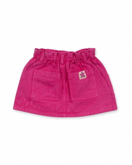 Jupe plate rose pour fille Trecking Time Jupe plate rose pour fille Trecking Time