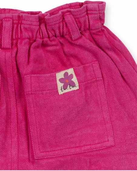 Jupe plate rose pour fille Trecking Time Jupe plate rose pour fille Trecking Time
