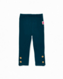 Legging peluche vert fille Trecking Time Legging peluche vert fille Trecking Time