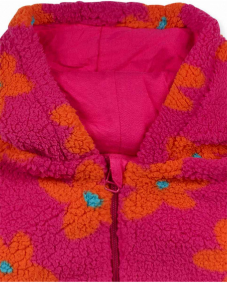 Veste en fourrure rose pour fille Trecking Time Veste en fourrure rose pour fille Trecking Time